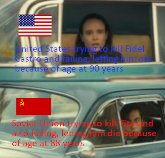 Both of them survived many assassination attempts during Cold War
