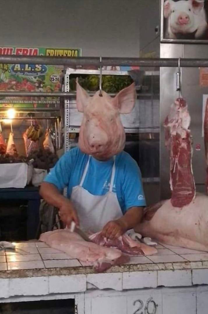 Lord of the Flies, seen working in a butcher shop after witness relocation