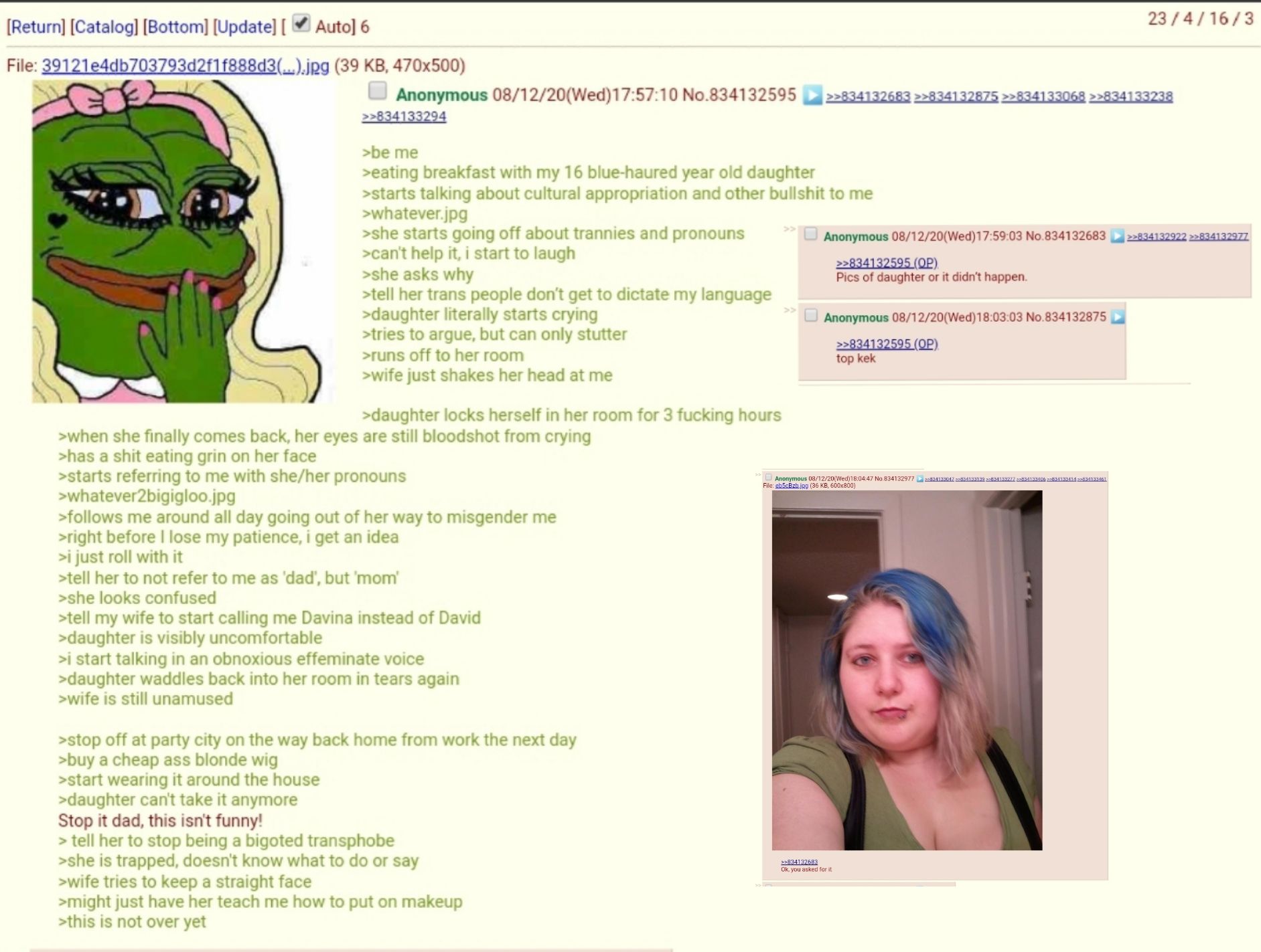 Anon has a daughter