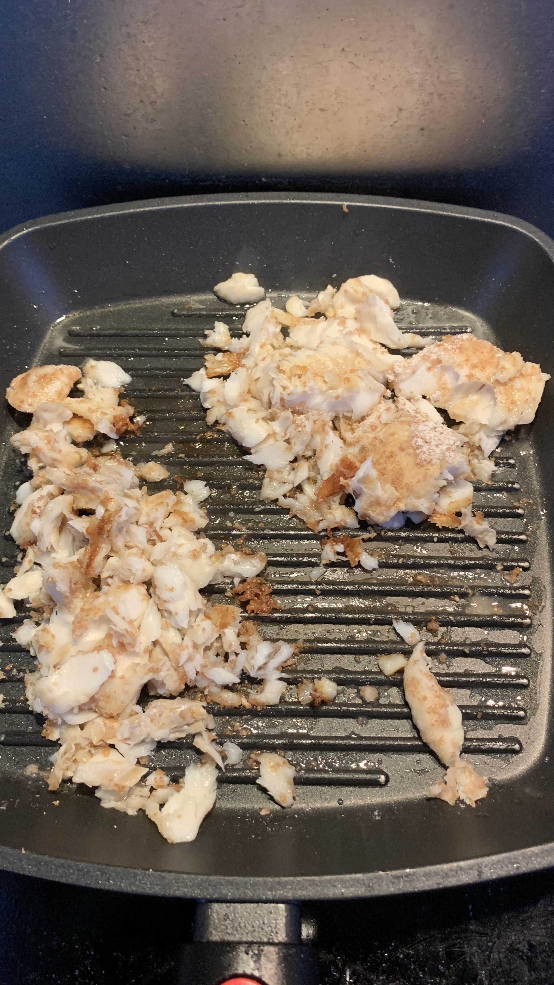 My girlfriend told me she has never cooked fish before. I didn’t expect scrambled haddock