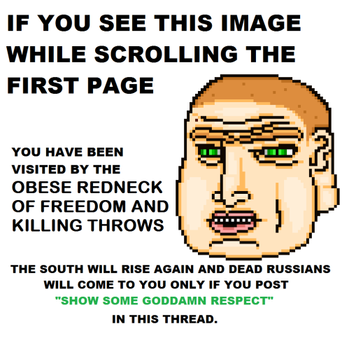 SHOW SOME GODDAMN RESPECT
