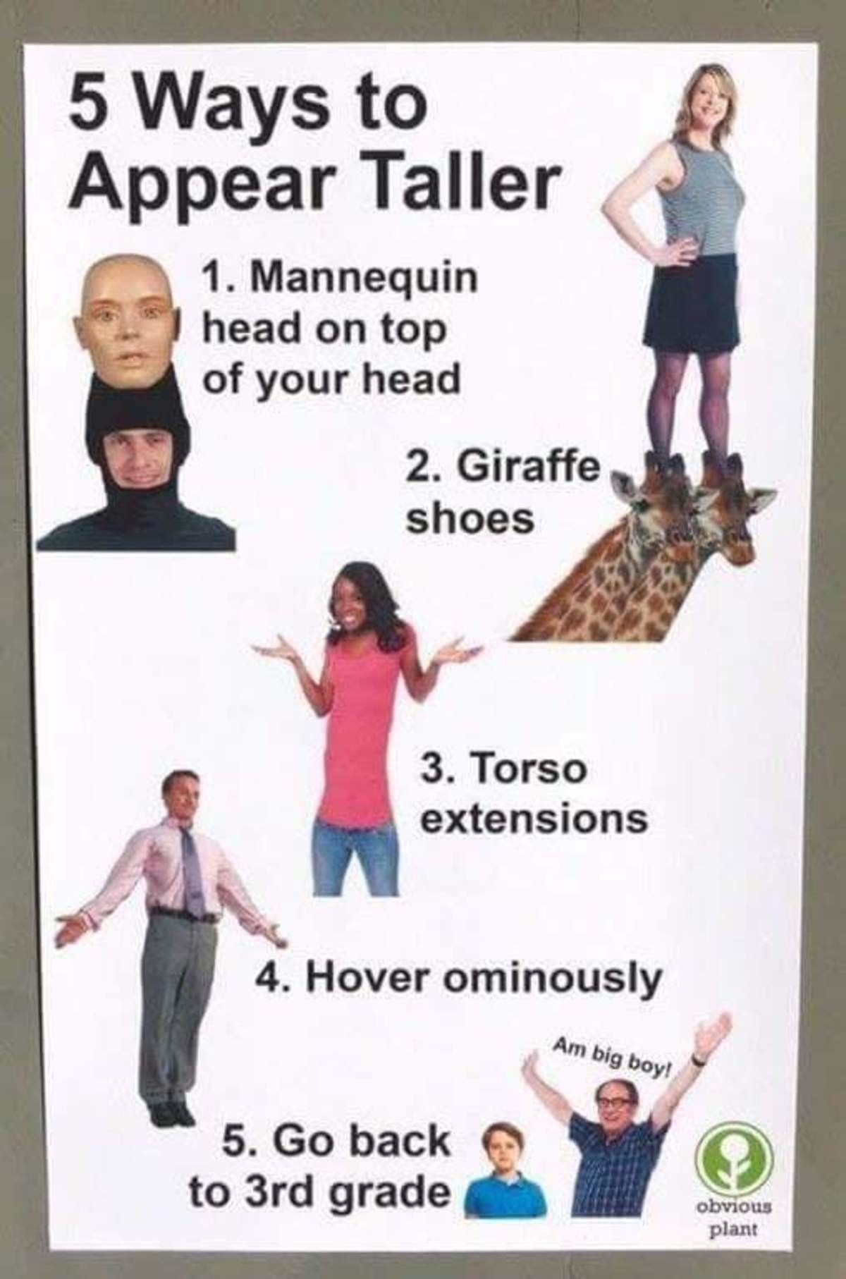 solid advice to all the manlets
