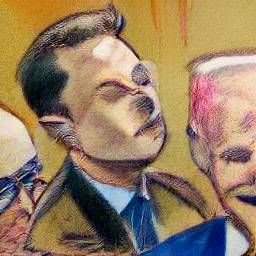 Elon Musk sniffing Biden at court