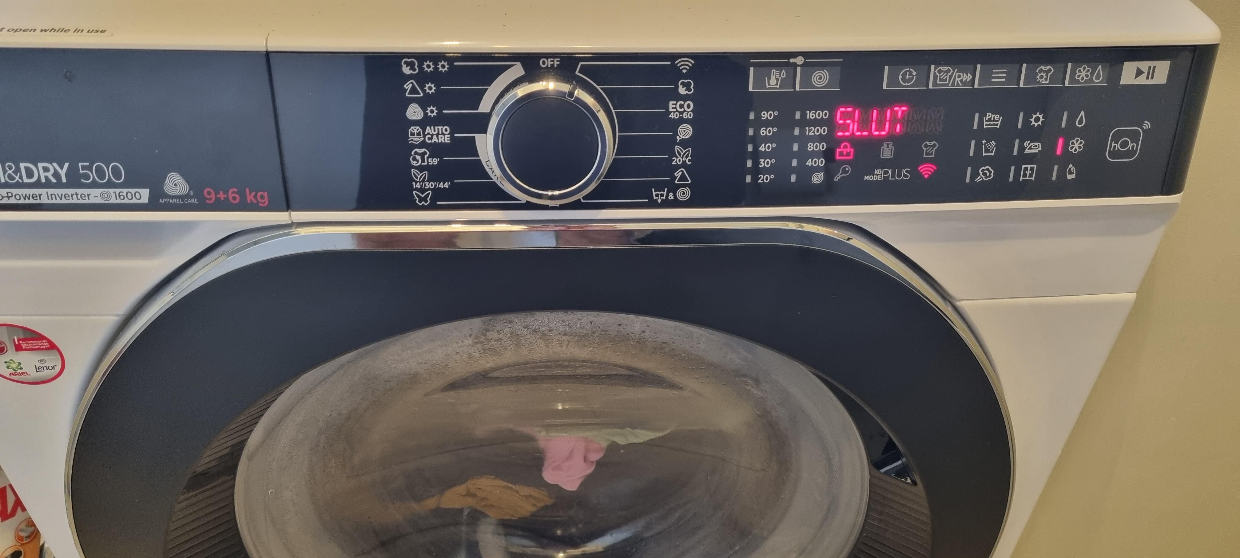 My new washing machine is shaming me after seeing my clothes