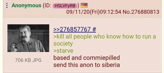 Give this man a gulag