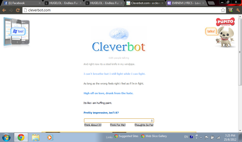 Love the way you lie with cleverbot part 2