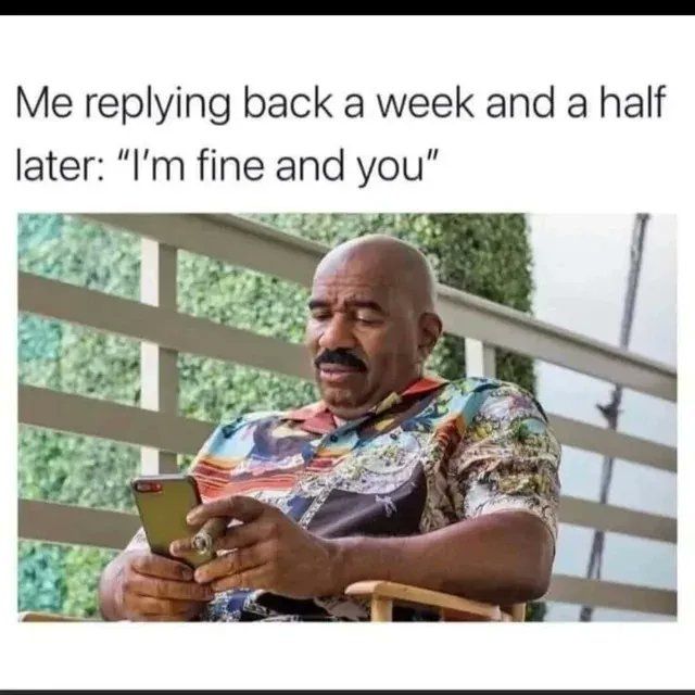 Sometimes not replying at all