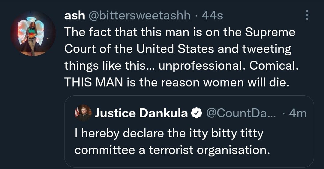 Justice Dankule on the roll xD