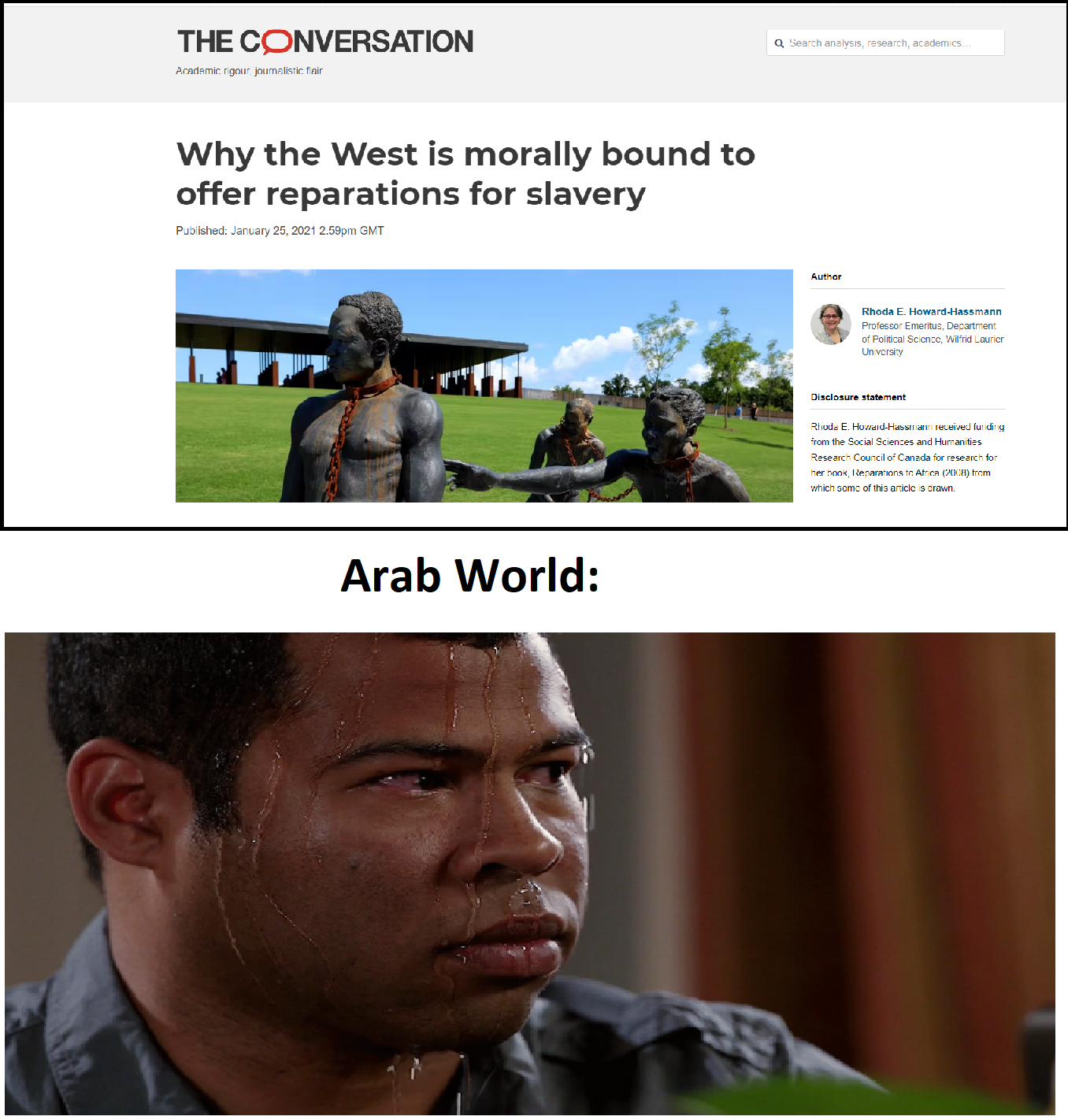 can't believe the west invented slavery