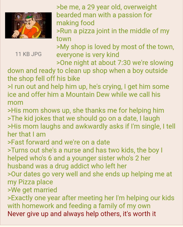 a rare greentext