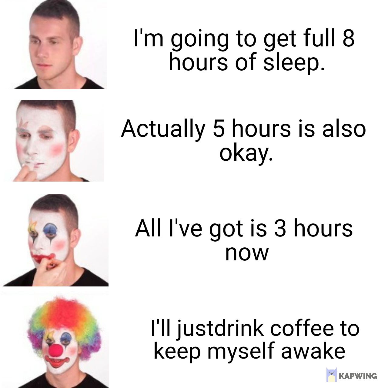 sleeping schedule in nutshell