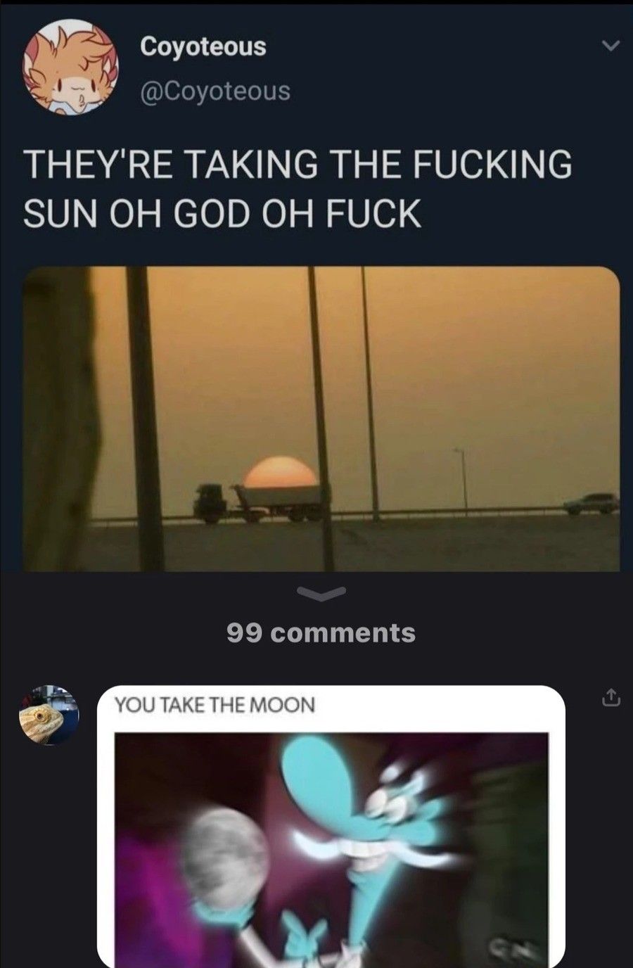 YOU TAKE THE MOON