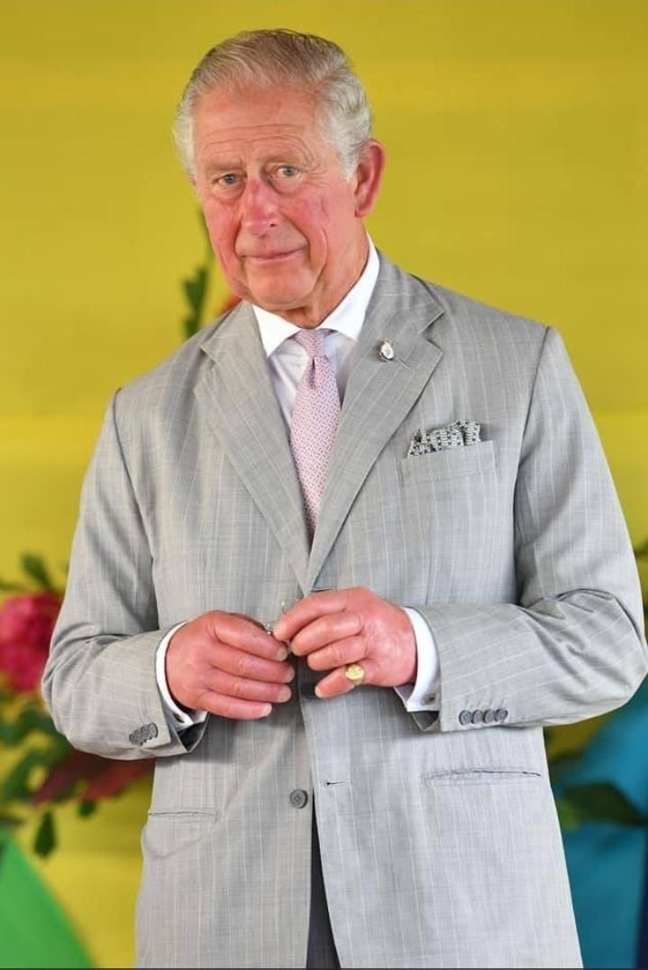 prince charles looks like a servant who had to tell his highness that the prisoners have escaped