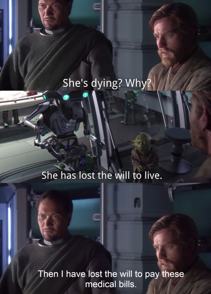 She doesn't have good insurance