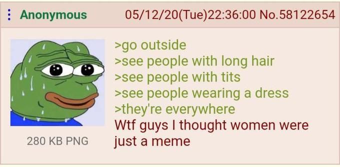 Anon finally leaves his basement