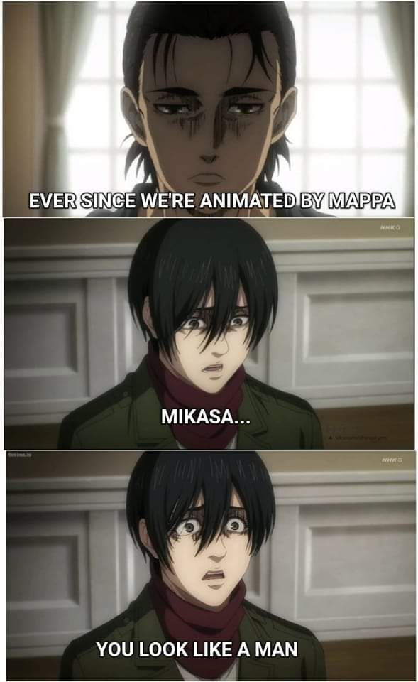 The reason why Eren doesn't like Mikasa