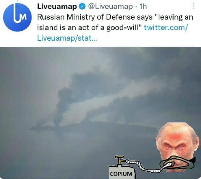 Imagine getting repeatedly BTFO'd off an island by a single truck