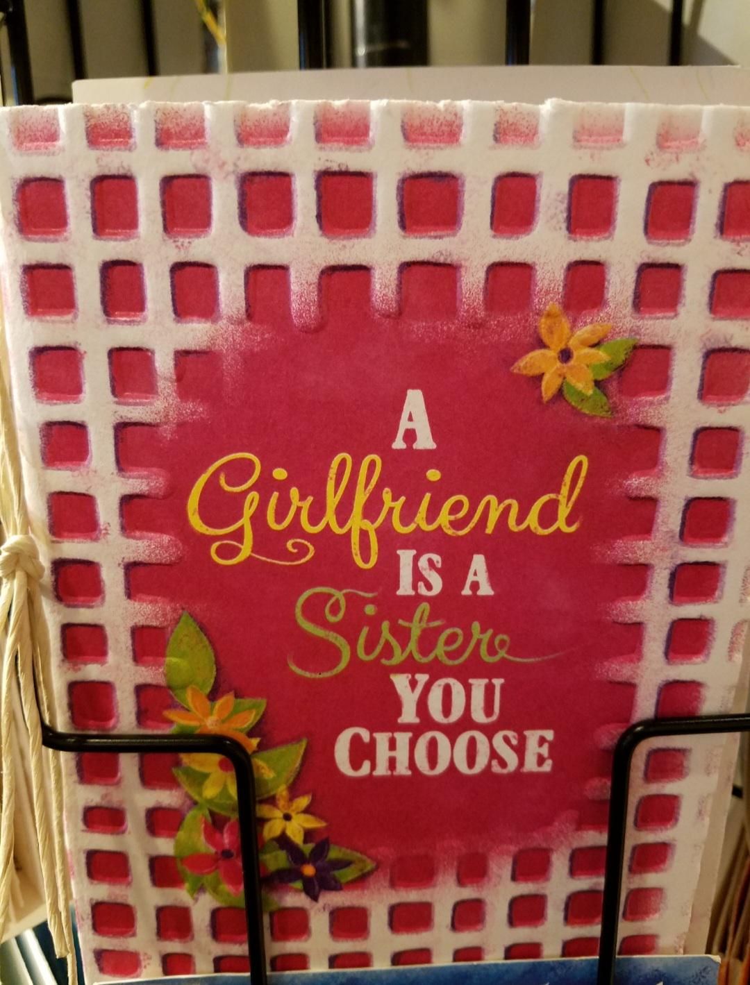 So um, I saw this card in a Cracker Barrel