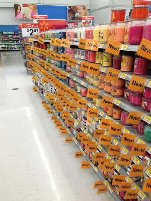 I think Walmart got new candles ...