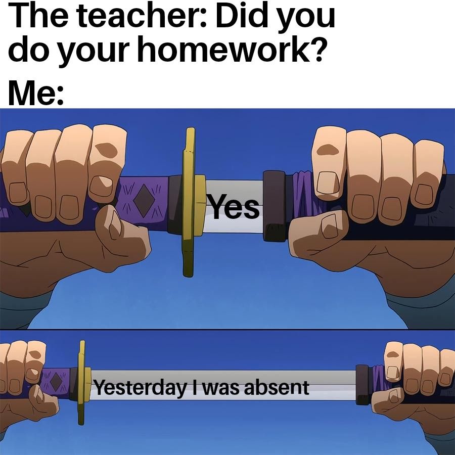 Where's your homework?