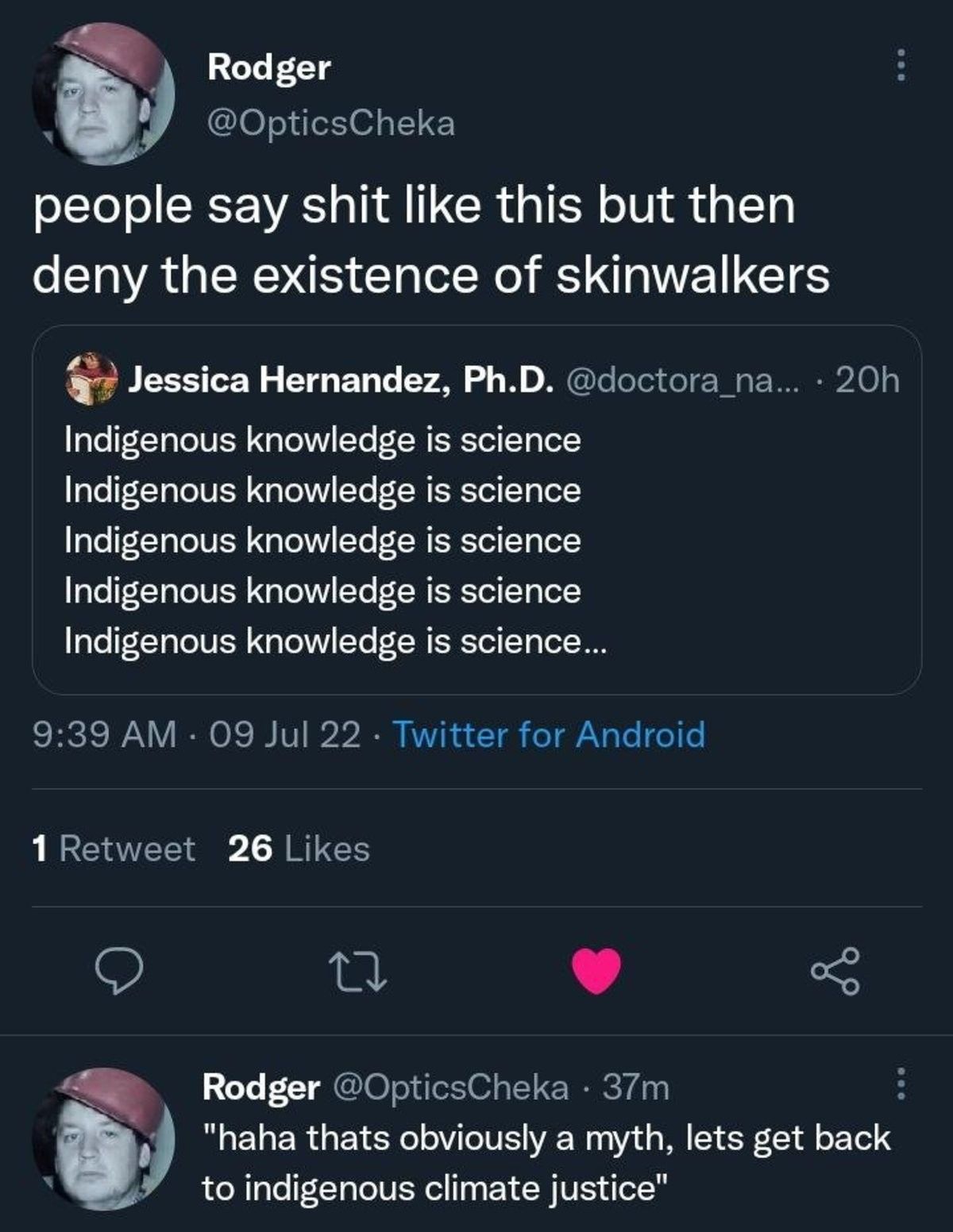 Indigenous knowledge is science
