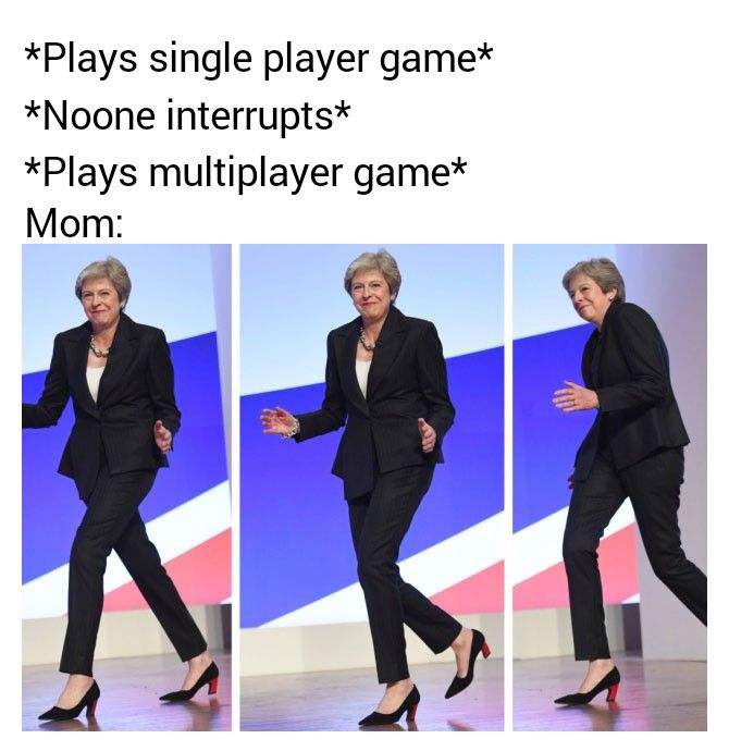 I can't pause an online game mom!