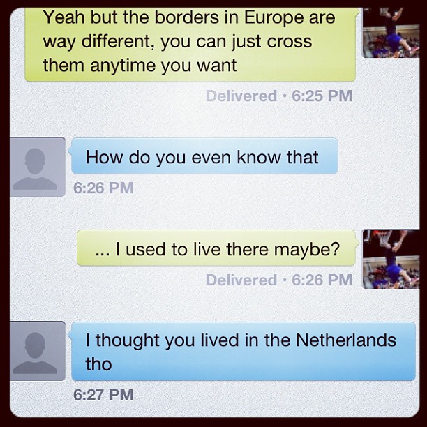 And he/she thought "The Netherlands are part of Europe?!?"