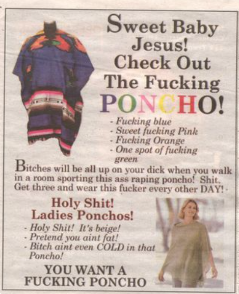 Time for a poncho!