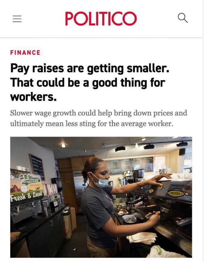 Wage stagnation begins