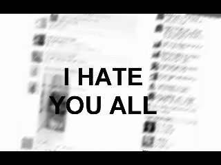 Scrolling through Facebook
