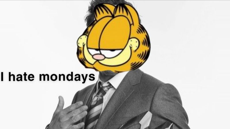 Did Garfield hate mondays because that's when Jon had to go to work again?