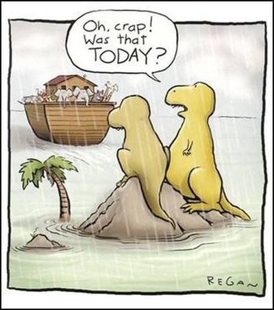 That really happened to the dinos