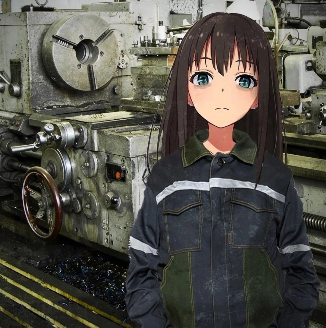 that one girl in the machining class