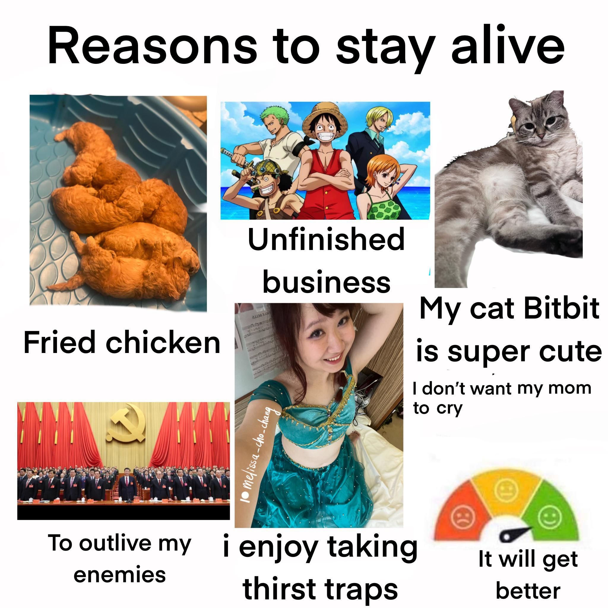 Reasons I’m staying alive