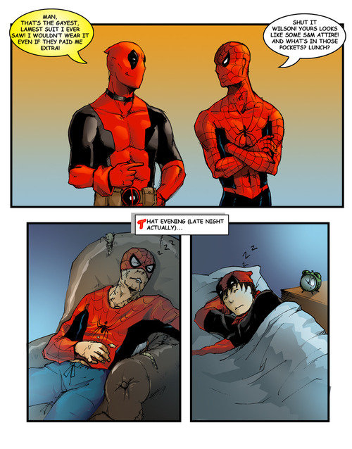 Everybody loves deadpool and spiderman