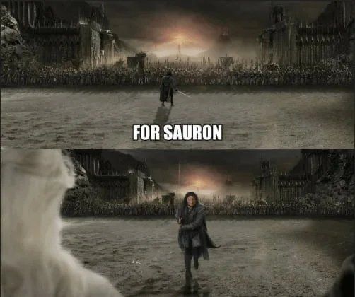 My enemies, you bow to us all