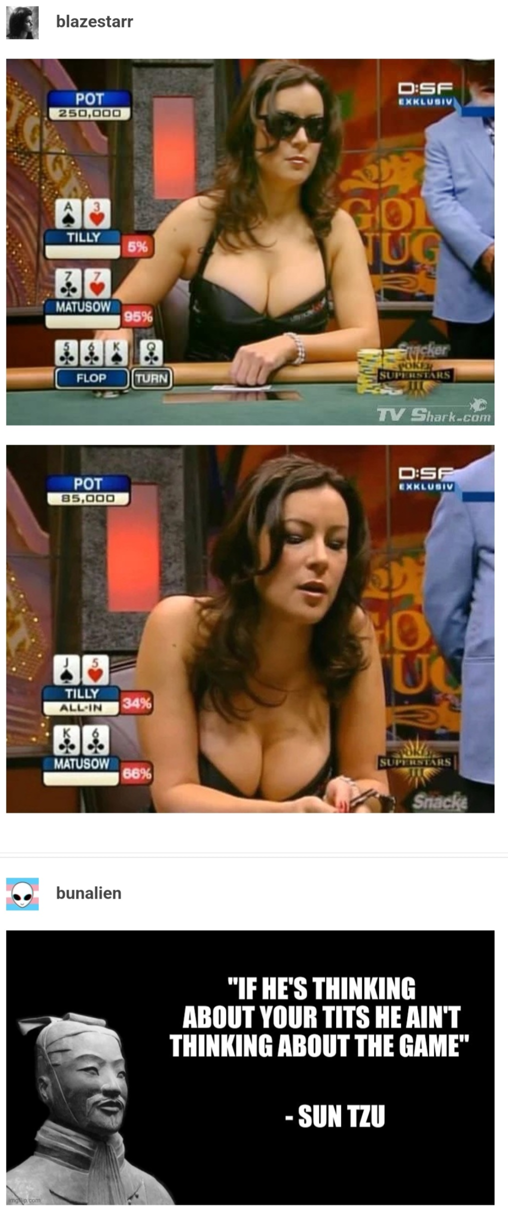 Damn good pokerface
