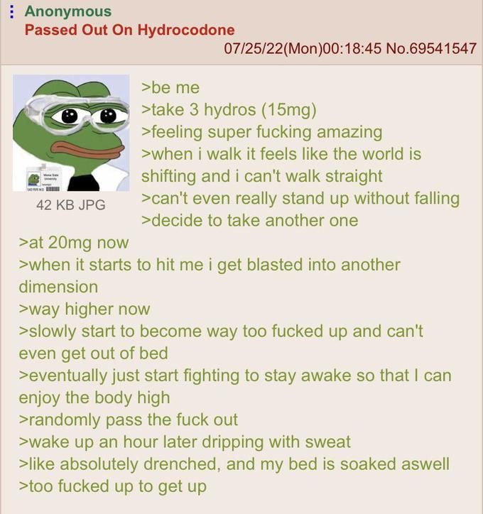 > take 3dl of hydros > be hydrated
