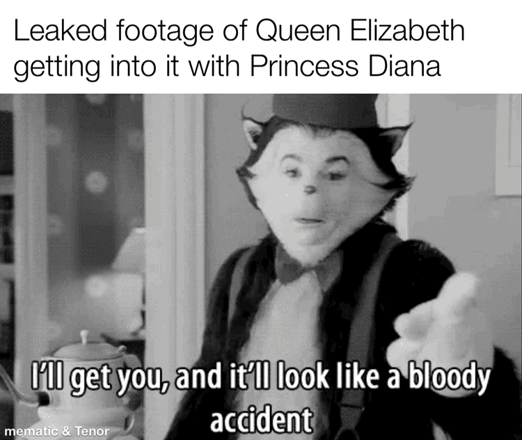 A moment of weakness from her majesty