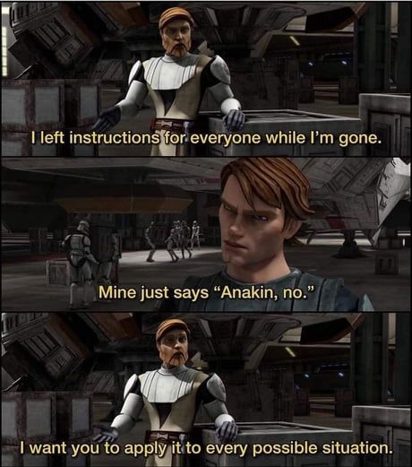 That's the planakin, Anakin, so don't go around panackin