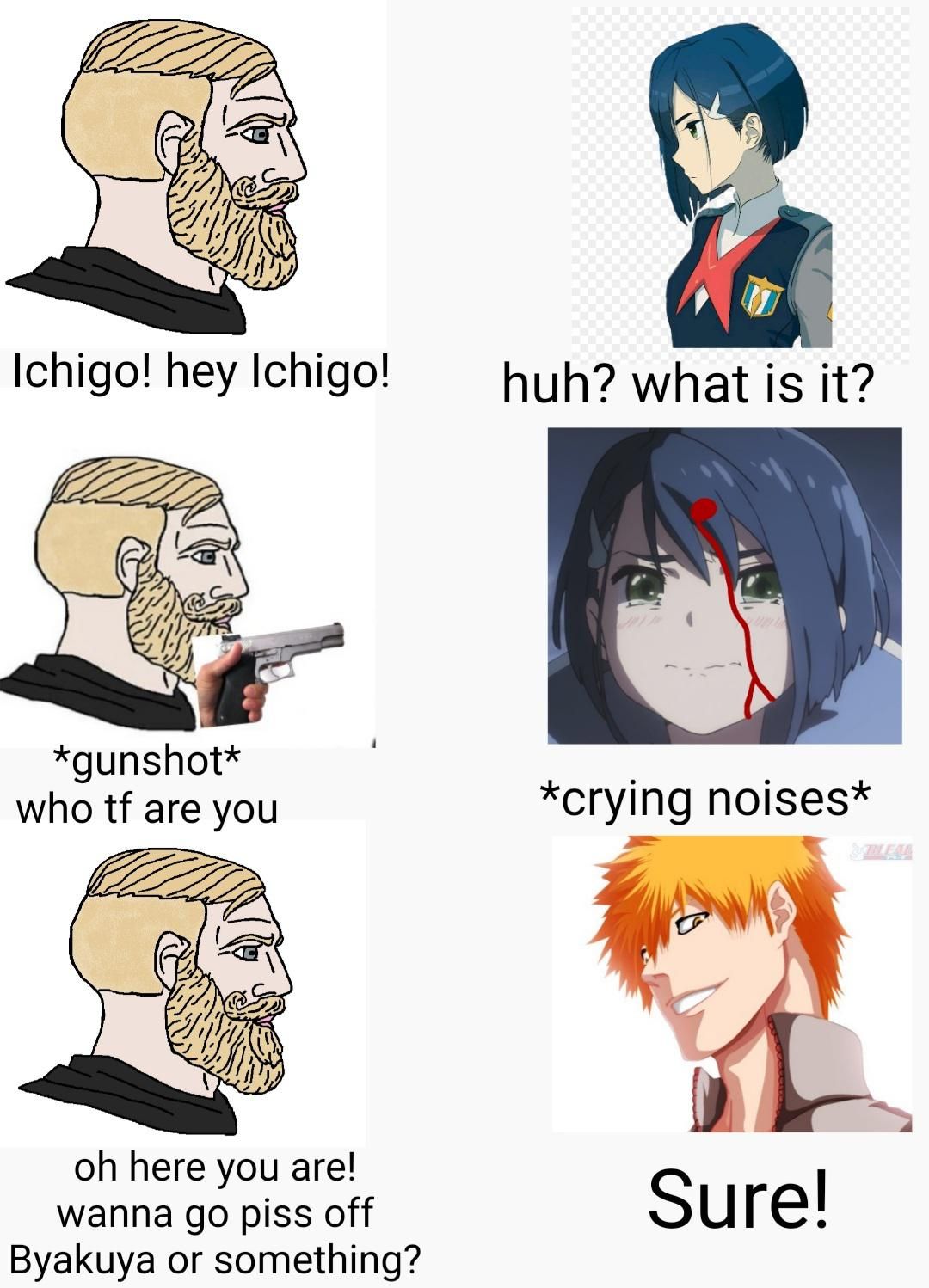 there can be only one Ichigo. and he has Orange hair!