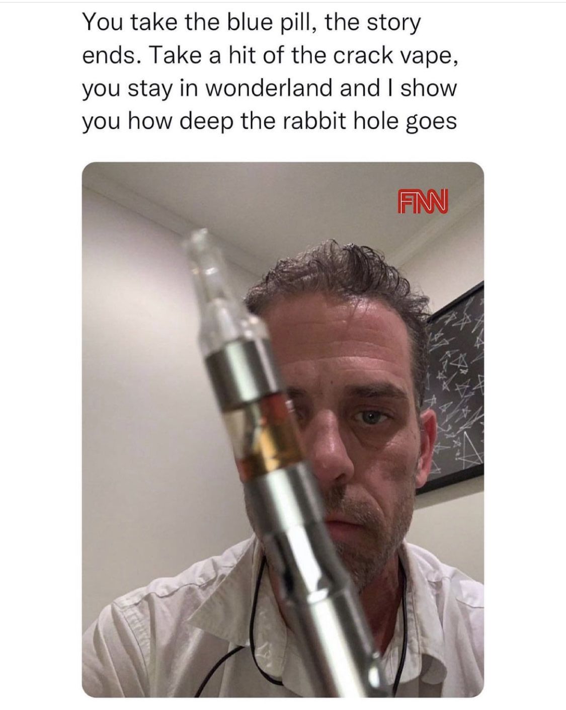 yall weakass2 brehs gun take the blue pill i know it