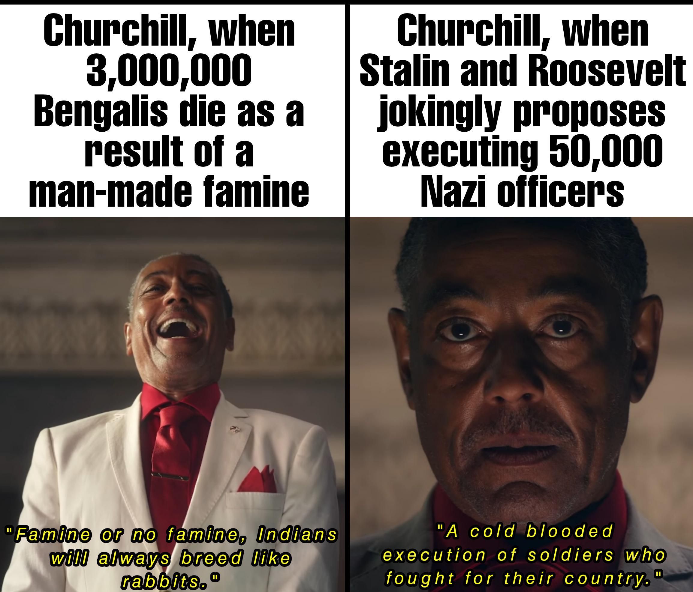 Churchill lacked consistency.