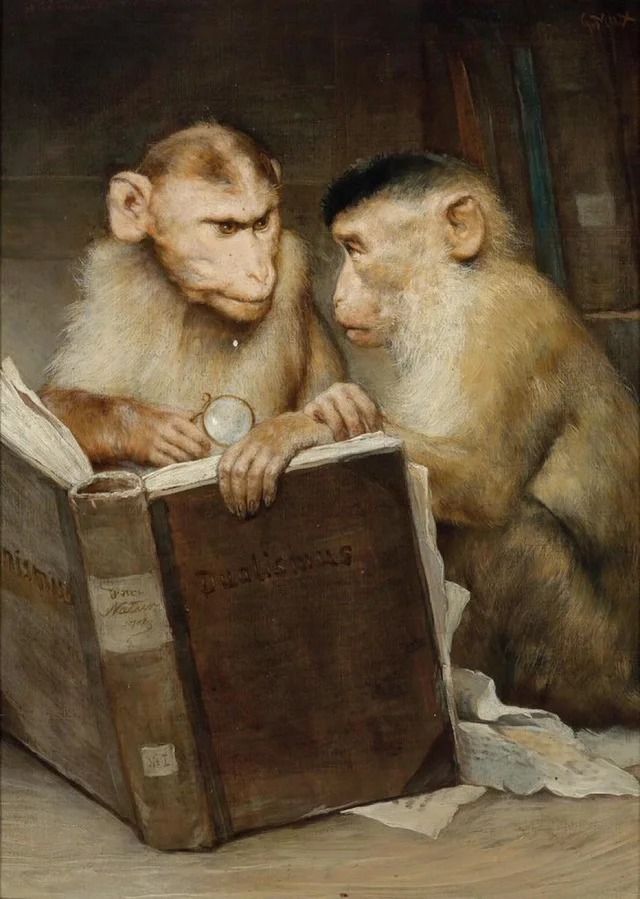 Two of the Infinite Monkeys realise Shakespeare got there first, 1871
