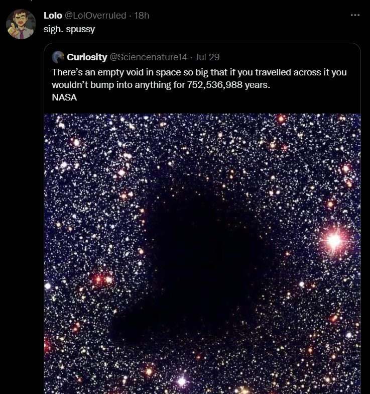 that's actually Barnard 68
