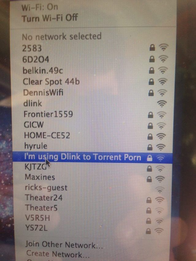 Wifi names in my apartment complex.