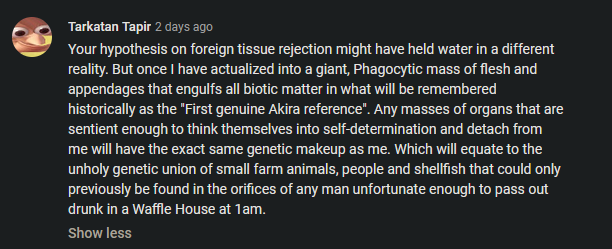 We will all become the flesh pile