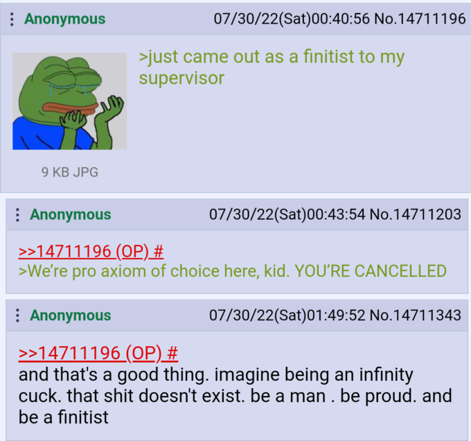 Anon got upset because the company trip involves staying at the Hilbert Hotel