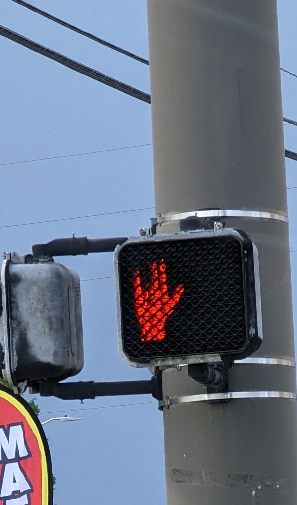 Found a shocking crosswalk sign this morning.