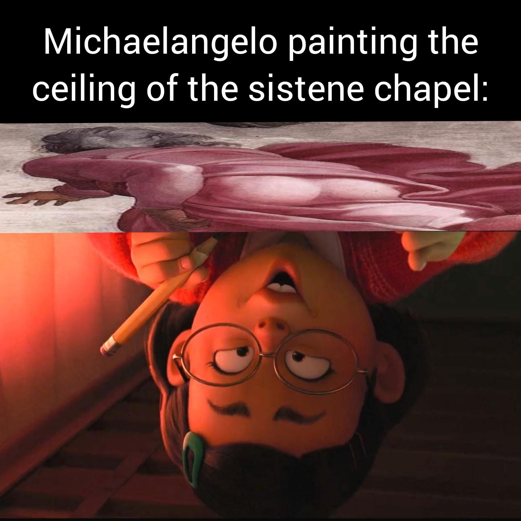 he painted holy gay smut in the Vacitan. absolute legend.